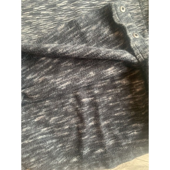 Avalanche Womens Sweatshirt Small Black Space Dye Fleece Snap Neck Pullover Soft - Picture 11 of 13
